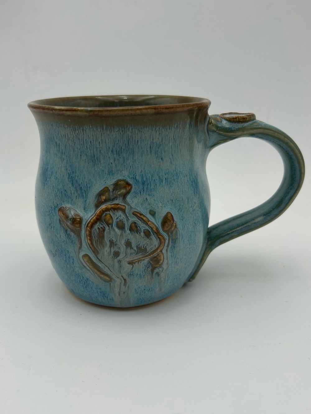 Studio Pottery SeaTurtle Mug in Blue